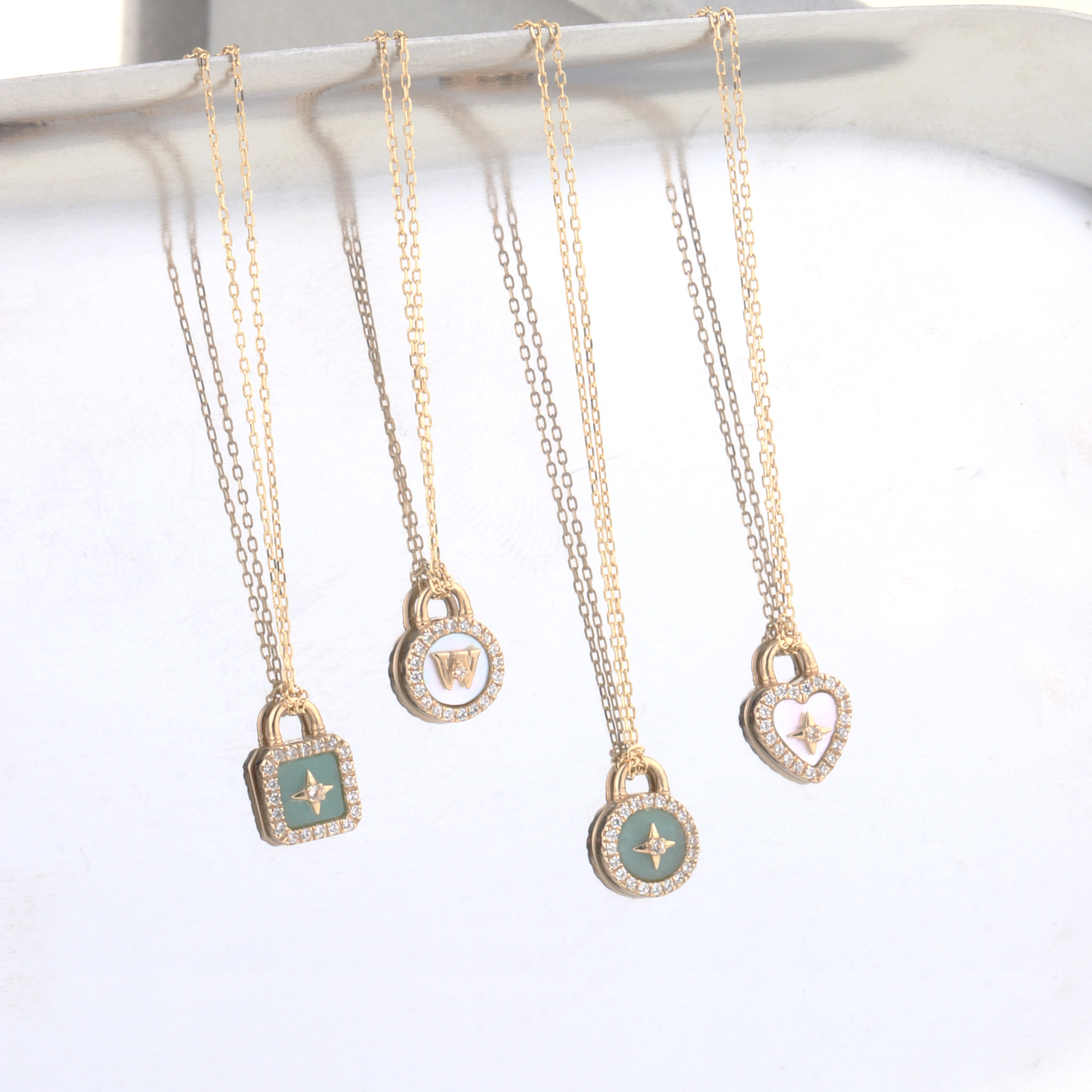 Love Lock Necklace • 14K Solid Gold – EME IVANY